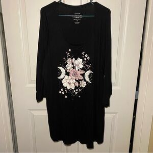 Torrid Black Long Sleeve Casual Shirt